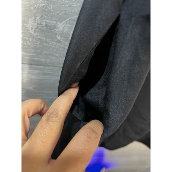 Ruffled Black Viscose Dress Size Medium‎ by SHULAMI - Picture 5 of 5